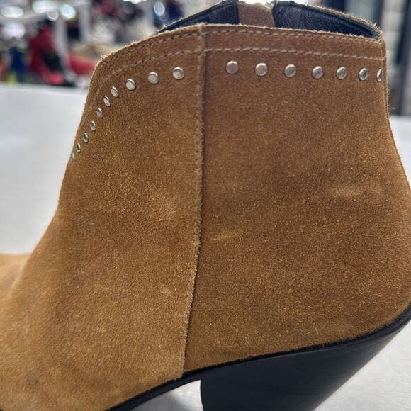 Celine Brown Suede Ankle Boots - Picture 5 of 9